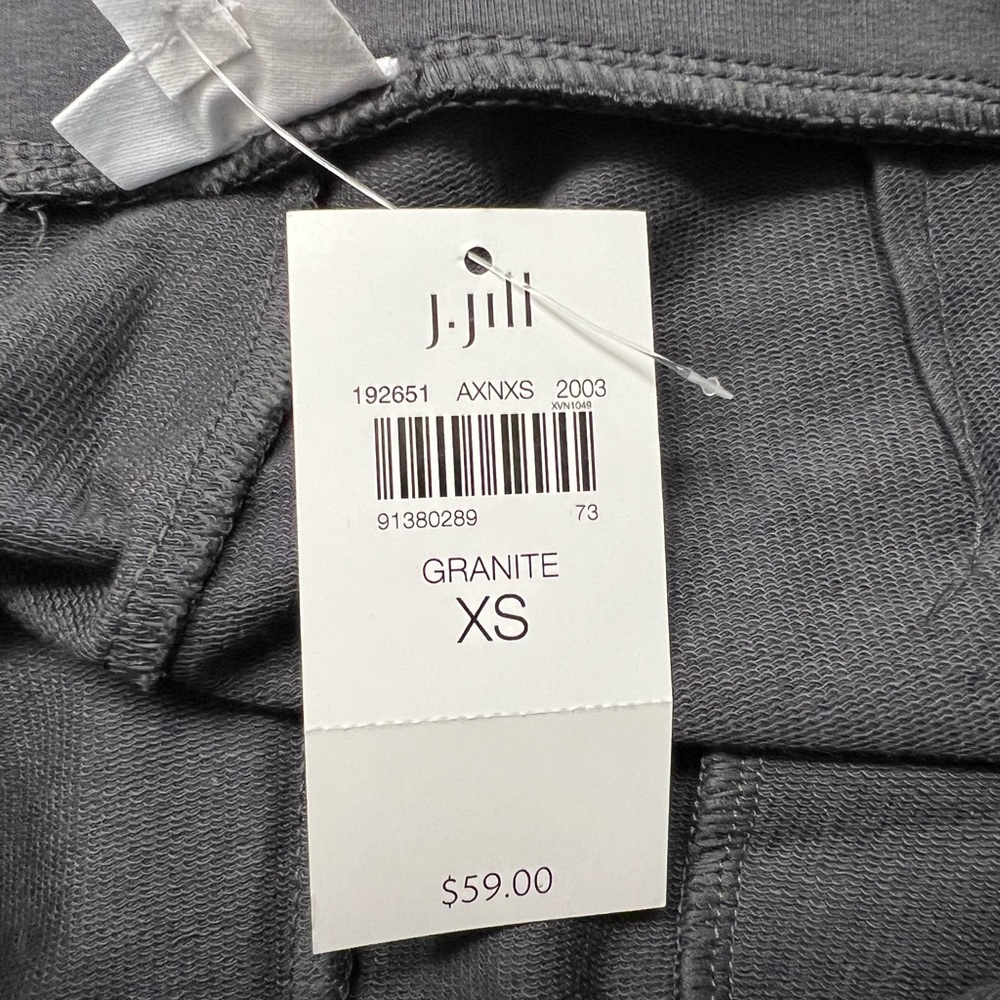 JJill Pure Jill Slim Leg Cropped knit pants. Granite (GRAY). XS. NWT - Picture 6 of 10